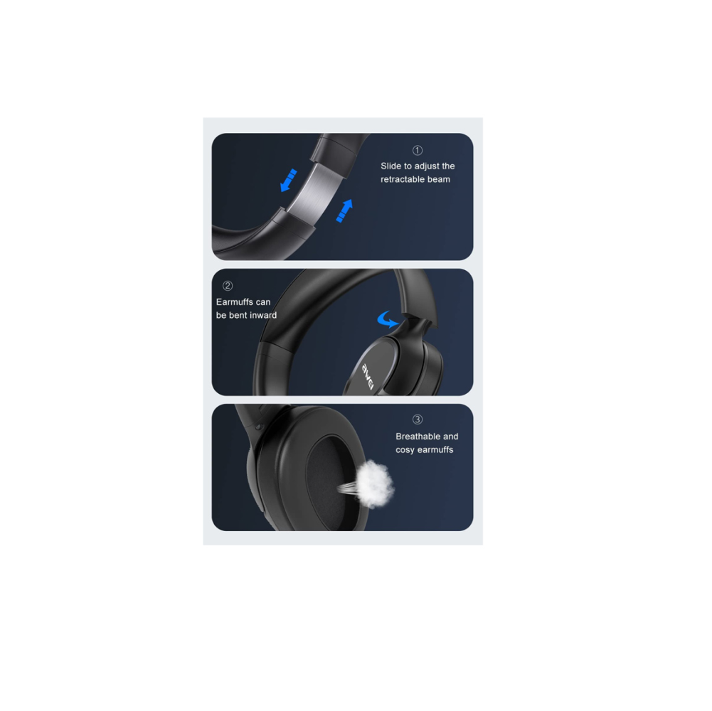 AWEI A770BL Noise Cancelling Headphones